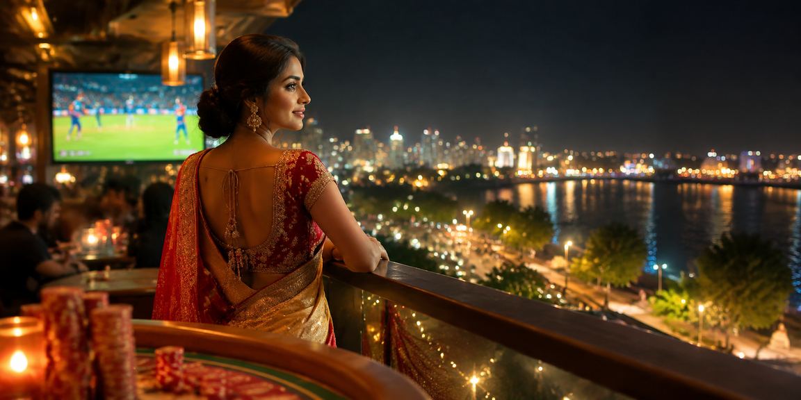 Indian cricket fans cheering for the IPL match with mobile betting